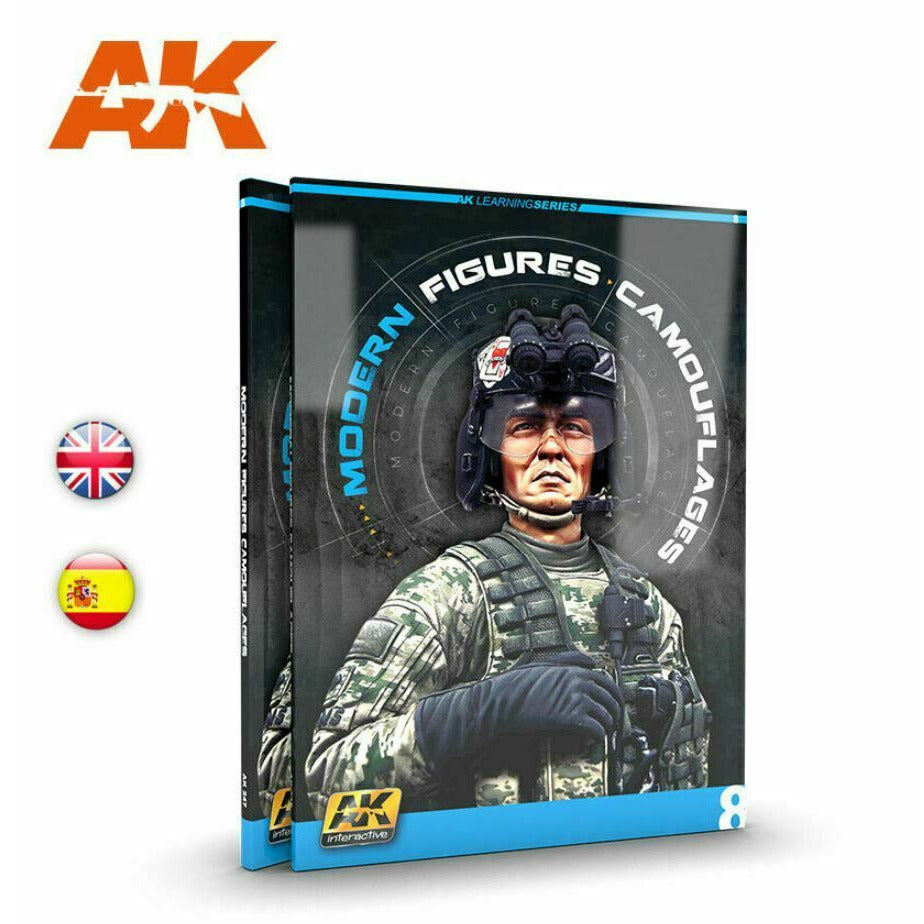 AK Interactive MODERN FIGURES CAMOUFLAGES (AK LERNING SERIES No 8) Book New - TISTA MINIS