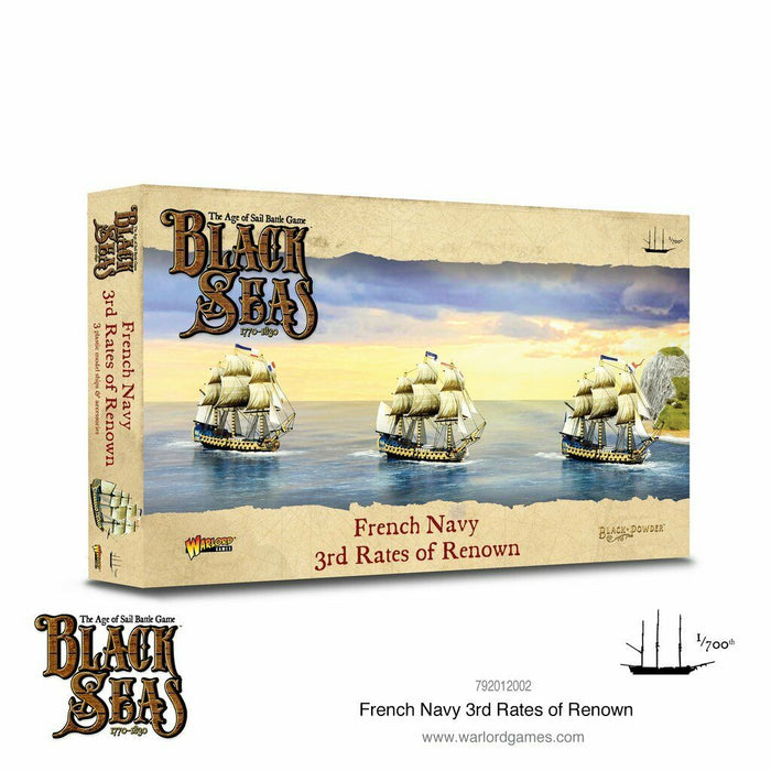 Black Seas: French Navy  3rd Rates of Renown New - TISTA MINIS