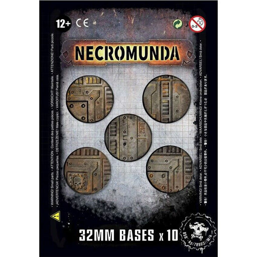 NECROMUNDA 32MM BASES (X10) New - Tistaminis