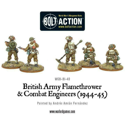 Bolt Action British Flamethrower & Combat Engineers New - TISTA MINIS