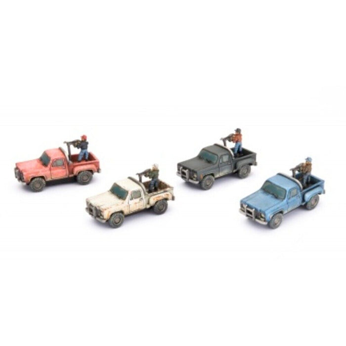 Team Yankee Americans Pickup Trucks (x4)	Feb 1st Pre-Order - Tistaminis