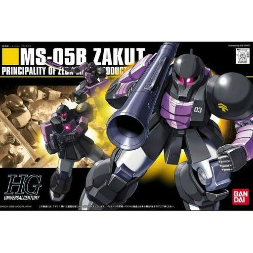 Bandai Gundam HGUC 1/144 #68 Zaku I Black Tri Stars New - Tistaminis