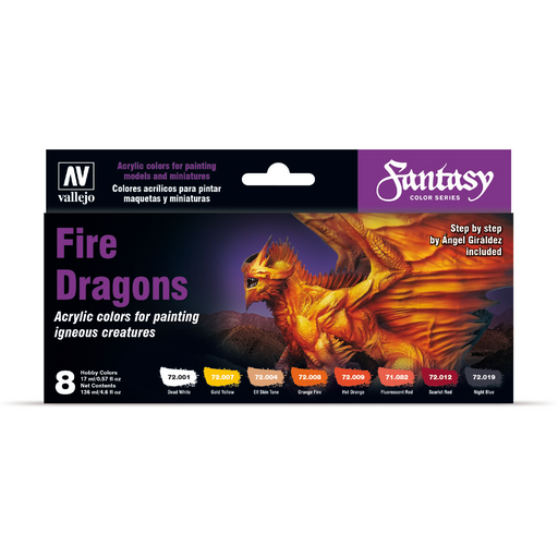 VALLEJO: FANTASY COLOR SERIES FIRE DRAGONS Pre-Order - July 30 - Tistaminis