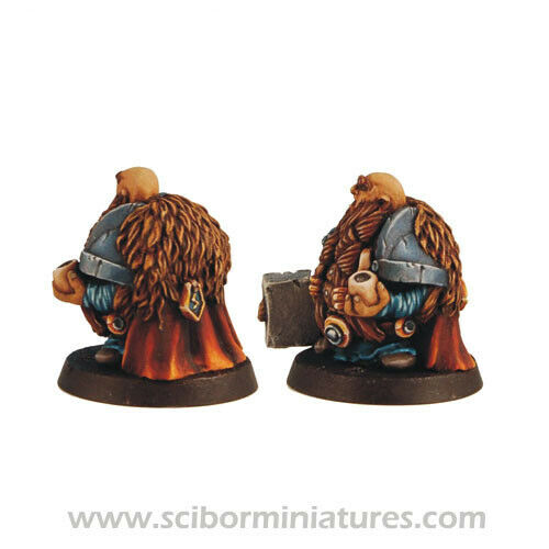 Scibor Miniatures Dwarf With Pipe New - TISTA MINIS