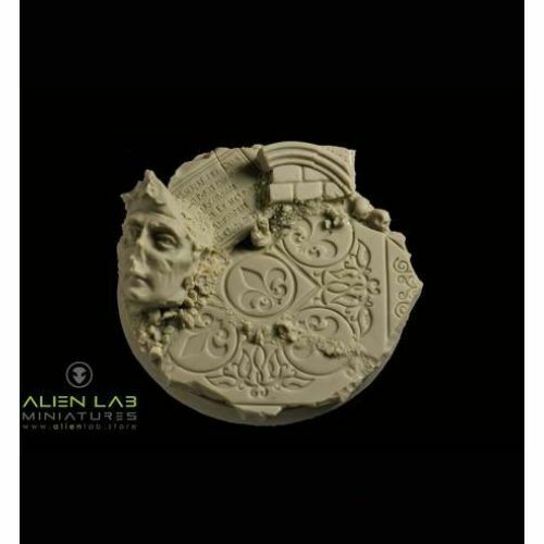 Alien Lab Miniatures TEMPLE RUINS ROUND BASES 60MM New - Tistaminis