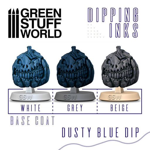 Green Stuff World Dipping ink 60 ml - DUSTY BLUE DIP New - Tistaminis