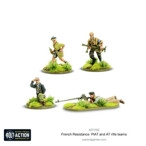 Bolt Action French Resistance PIAT & Anti-tank rifle teams New - TISTA MINIS