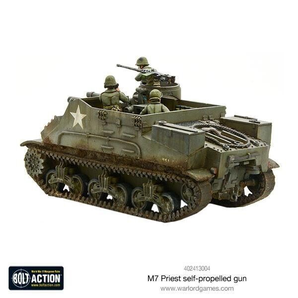 Bolt Action Allied M7 Priest Self-Propelled Gun New - Tistaminis