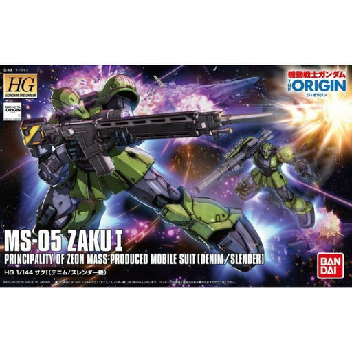 Bandai HG #009 1/144 Zaku I (Denim/Slender) 'Gundam The Origin' New - Tistaminis