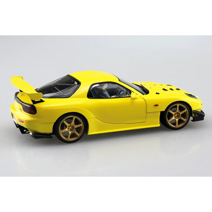 Aoshima 1/24 TAKAHASHI KEISUKE FD3S RX-7 PROJECT D Ver. w/ Figure New - Tistaminis