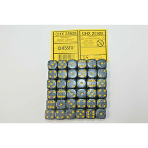 Chessex Dice 12mm D6 (36 Dice) Urban Camo - CHX25928 | TISTAMINIS