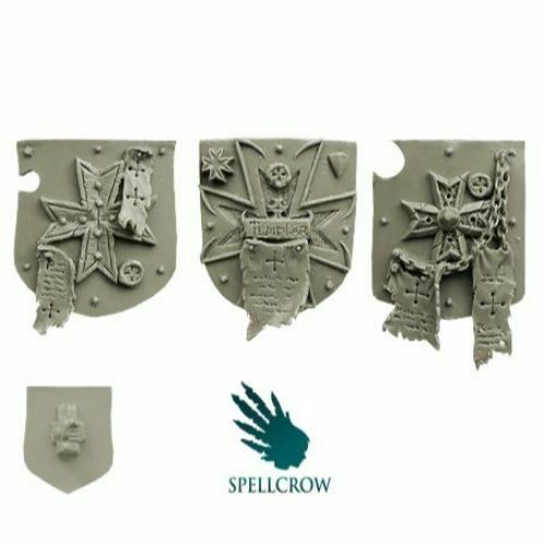 Spellcrow Templar Knights Heavy Large Shields (ver. 2) - SPCB5901 - TISTA MINIS