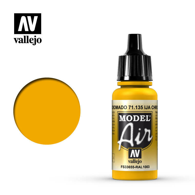 Vallejo Model Air Paint LJA Chrome Yellow (71.135) - Tistaminis