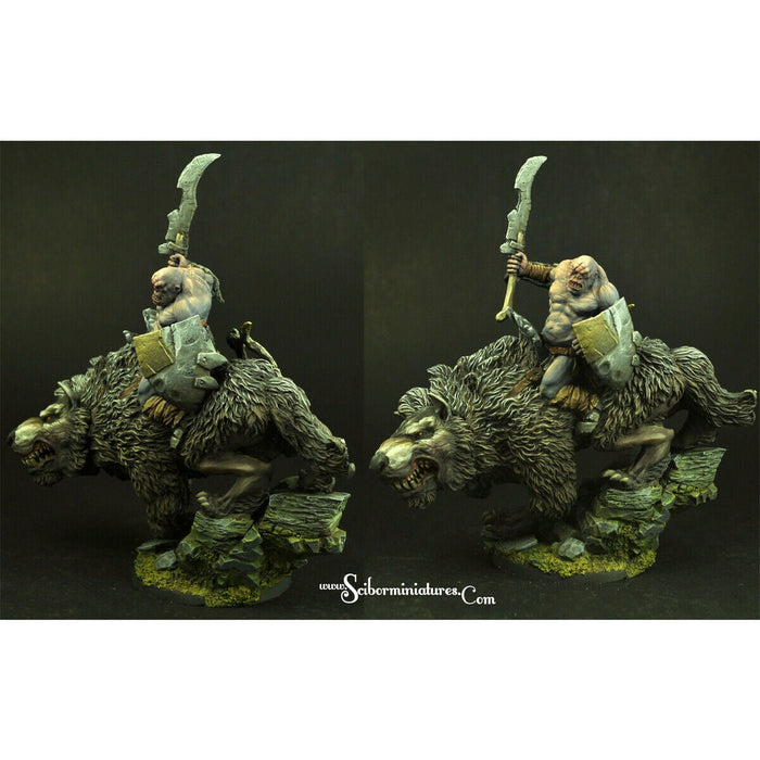 Scibor Miniatures Orc Wolf Rider New - TISTA MINIS