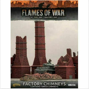 Flames of War Factory Chimneys New - TISTA MINIS