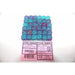 Chessex Gel Green Pink with Blue 36 Gemini 12mm Luminary Dice - CHX26864 New - Tistaminis