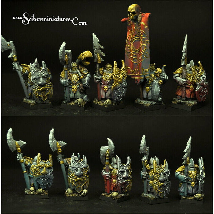 Scibor Miniatures Dark Guard Evil Dwarves 10 miniatures (10) New - TISTA MINIS