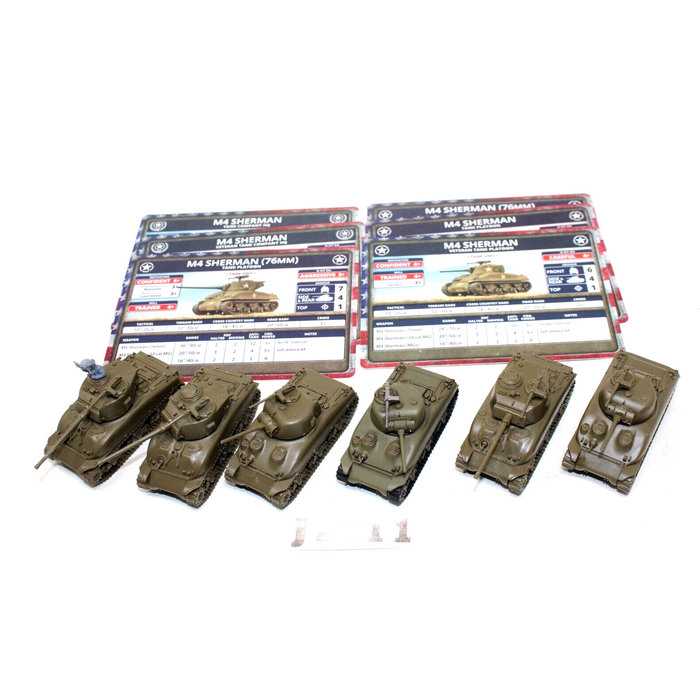 Flames Of War Americans M4 Shermans 75/76mm - JYS11 - Tistaminis