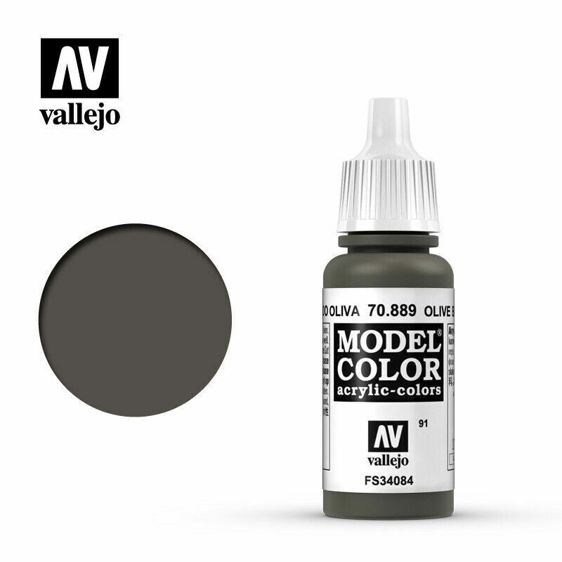Vallejo Model Colour Paint Olive Brown (70.889) - Tistaminis