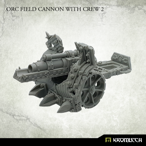 Kromlech Orc Field Cannon with Crew 2 New - TISTA MINIS