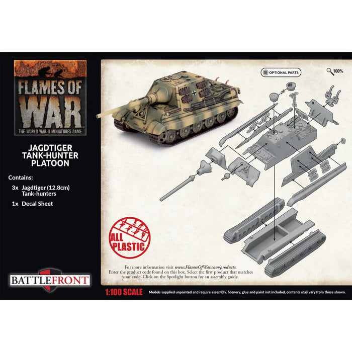 Flames of War	Jagdtiger Platoon (3x Plastic)	July 9th Pre-Order - Tistaminis