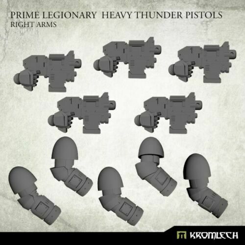 Kromlech Prime Legionaries CCW Arms: Heavy Thunder Pistols [right] (5) New - Tistaminis