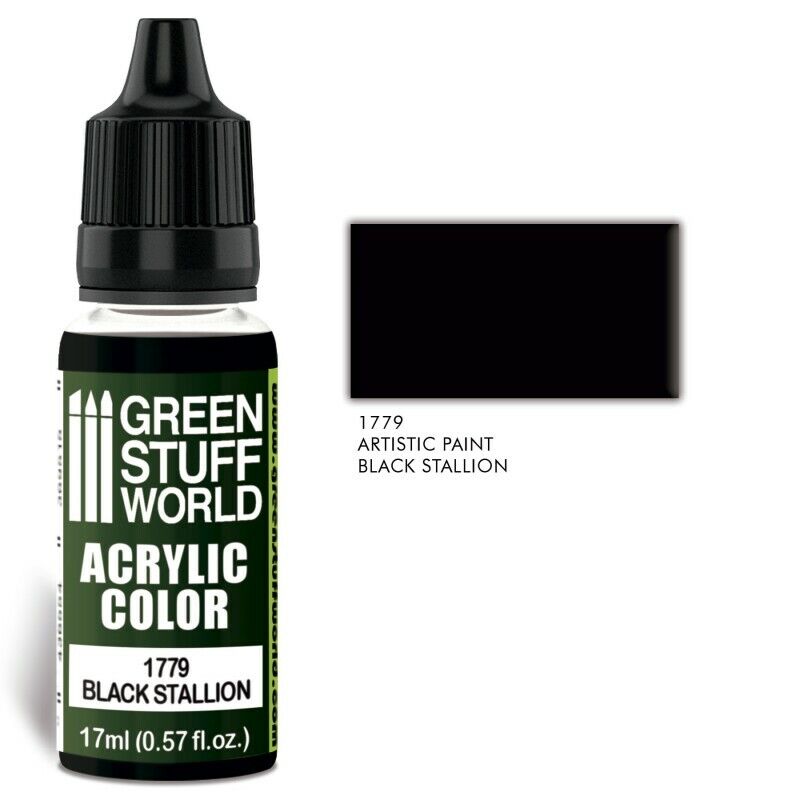 Green Stuff World Acrylic Color Black Stallion - Tistaminis