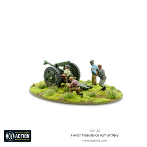 Bolt Action French Resistance light artillery New - TISTA MINIS