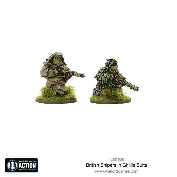 Bolt Action British Snipers in Ghillie suits New - TISTA MINIS