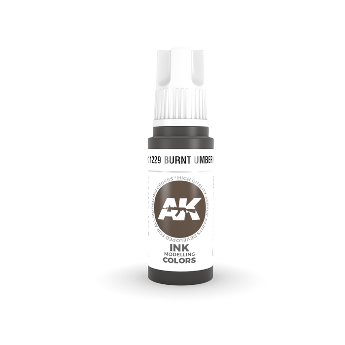 AK 3rd GEN Acrylic Burnt Umber INK 17 ml - Tistaminis