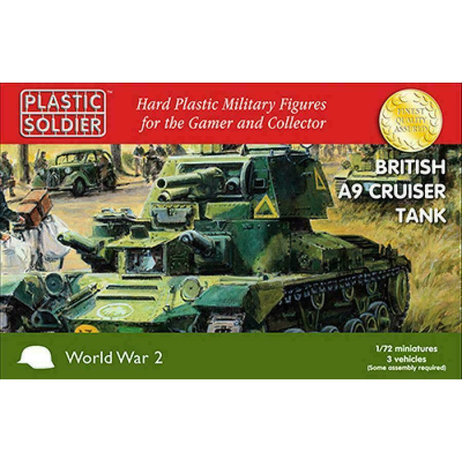 Plastic Soldier WW2V20023 1/72ND BRITISH A9 CRUISER TANK New - TISTA MINIS