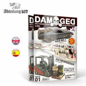 Abteilung502 DAMAGED, Worn and Weathered Models Magazine - 01 (English) New - Tistaminis