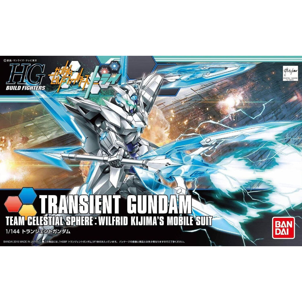 Bandai HGBF #34 1/144 Transient Gundam 'Gundam Build Fighters Try' New - Tistaminis