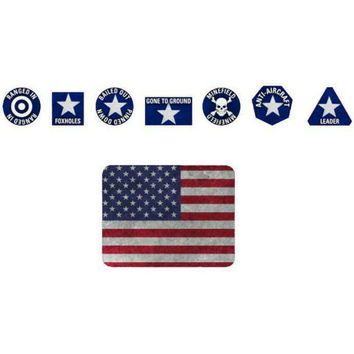 WW3: Team Yankee American Gaming Set (x20 Tokens, x2 Objectives, x16 Dice) New - TISTA MINIS