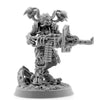 Wargames Exclusive - CHAOS POSSESSED CULTIST WITH HEAVY MACHINE GUN New - TISTA MINIS