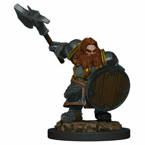 D&D Minis: Icons of the Realms Premium Figures Wave 5: Dwarf Fighter Male New - Tistaminis