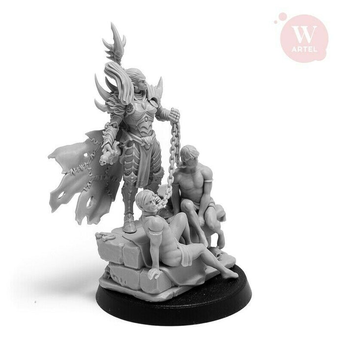 Artel Miniatures - Raidmaster with Male Slaves 28mm New - TISTA MINIS