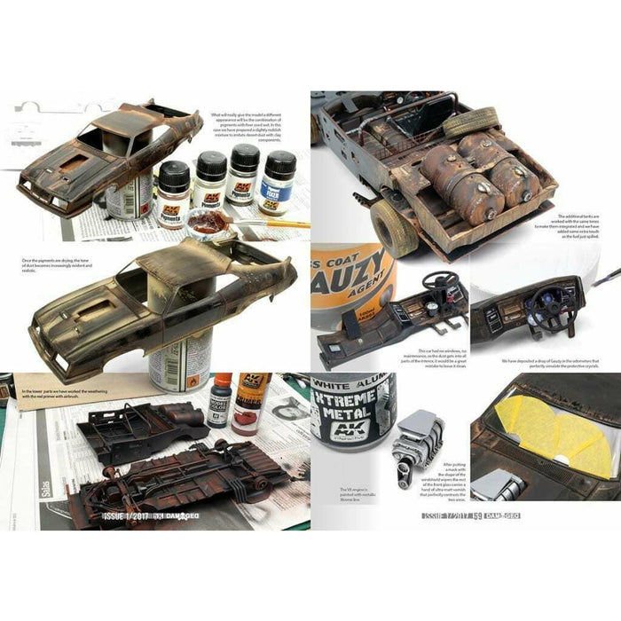 Abteilung502 DAMAGED, Worn and Weathered Models Magazine - 01 (English) New - Tistaminis