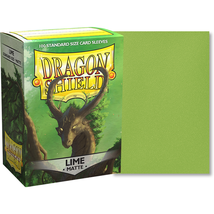 Dragon Shield Sleeves  Matte Lime (100) New - Tistaminis