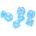 Chessex Dice Frosted: 7Pc Caribbean Blue - CHX27416 New - TISTA MINIS