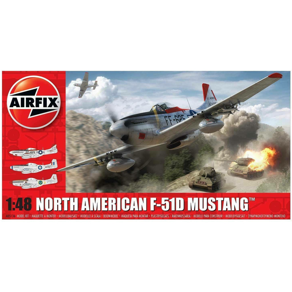 Airfix NORTH AMERICAN F-51D MUSTANG AIR05135 (1/48) New - TISTA MINIS