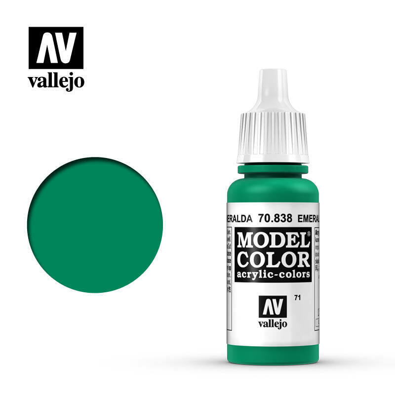 Vallejo Model Colour Paint Emerald (70.838) - Tistaminis