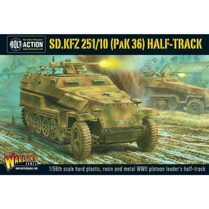 Bolt Action Sd Kfz 251/10 Ausf D (Pak 36) Half Track New - TISTA MINIS