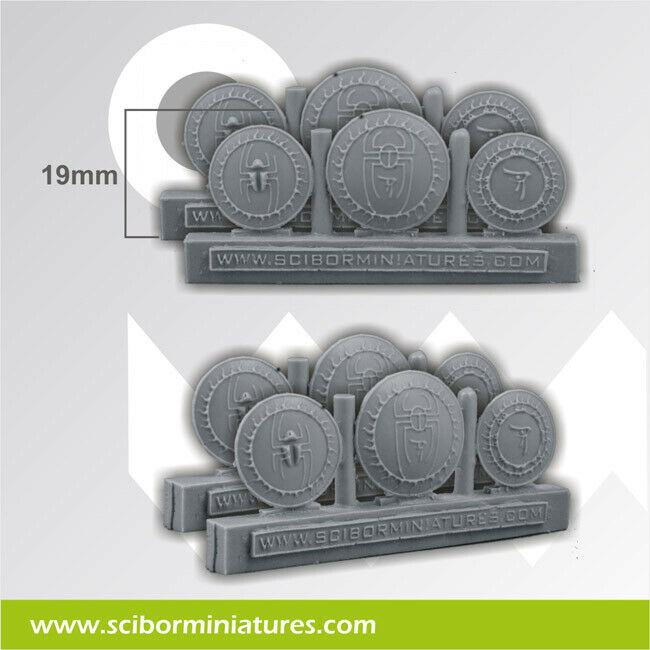 Scibor Miniatures Egyptian Shields New - TISTA MINIS