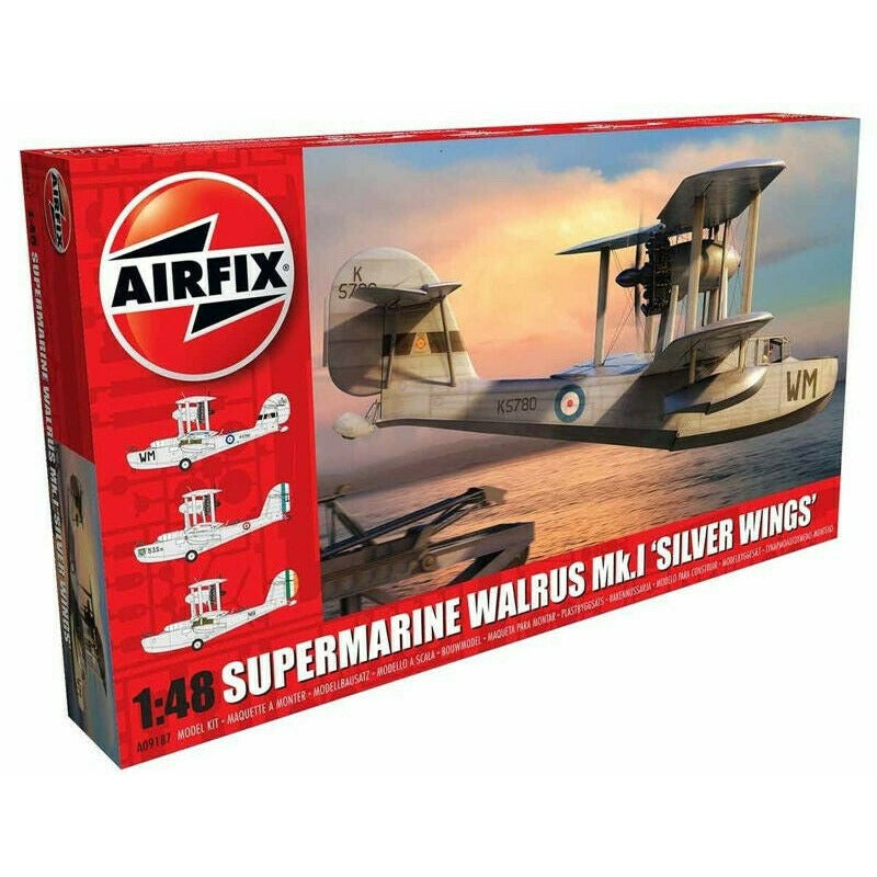 AIRFIX AIR09187 SUPERMARINE WALRUS MK.1 SILVER WINGS (1/48) New - Tistaminis