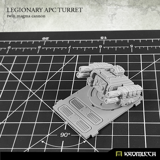 Kromlech Legionary APC turret: Twin Magma Cannon - TISTA MINIS