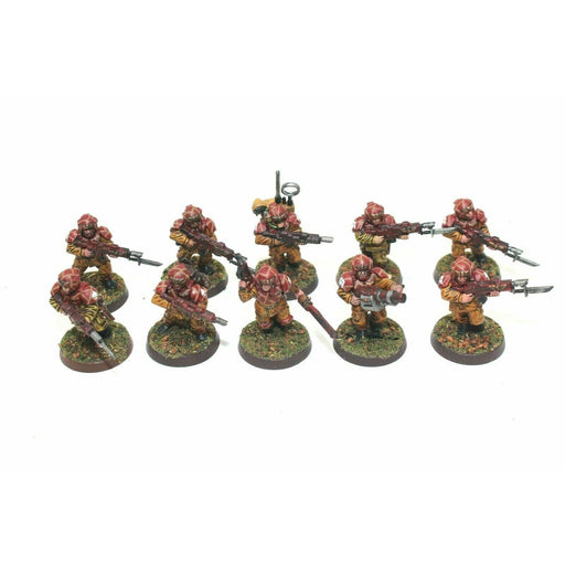 Warhammer Imperial Guard Cadian Shock Troopers With Gernade Launcer JYS18 - Tistaminis