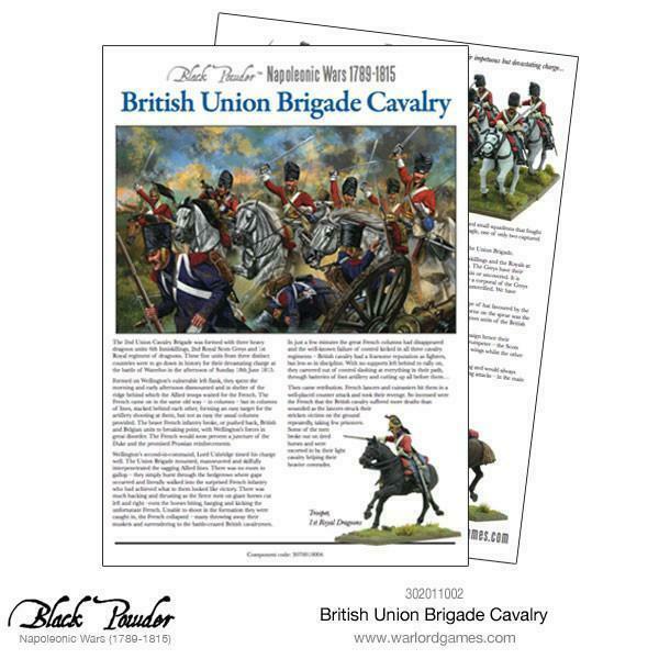 Black Powder Napoleonic Wars 1789-1815  British Union Brigade Cavalry New - TISTA MINIS