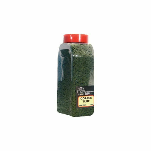 Woodland Scenics Shaker Turf Coars Dark Green (32oz) New - TISTA MINIS