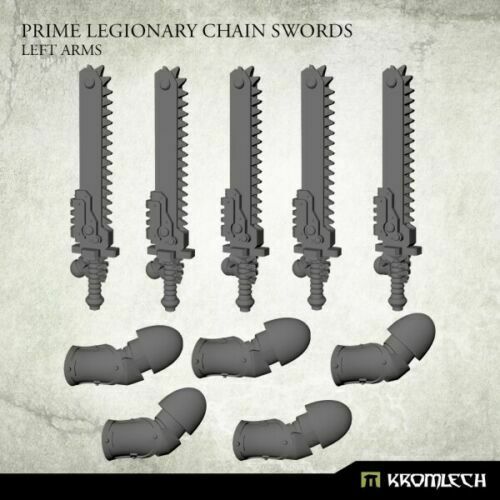 Kromlech Prime Legionaries CCW Arms: Chain Swords [left] (5) New - Tistaminis